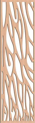 Vista 183 de 9 3/8"W x 24 3/8"H x 1/4"T Bristol Decorativos Paneles de Pared de Madera Calado, Cereza