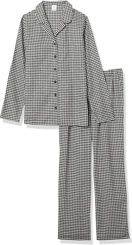 Vista 5 de Tienda Essentials Conjunto de pijama de franela de manga larga con botones frontales para mujer