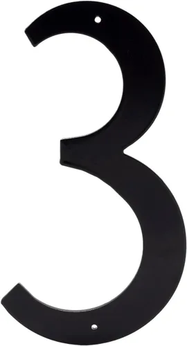 Vista 13 de Montague Metal Products números estándar para casas, Negro