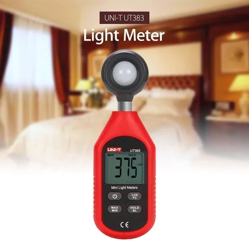Vista 3 de UNI-T Mini medidor de luz UT383 con pantalla LCD