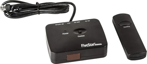 Vista 9 de Antena de TV HD para exterior de Five Star de 4K: alcance largo con control de ganancia automática, rotación motorizada de 360 grados, radio Solo