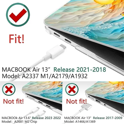 Vista 66 de Funda para computadora MacBook Pro de 13 pulgadas, modelo A1425/A1502, modelo A1425/A1502, diseño de primera calidad, funda rígida para laptop 3D 3D