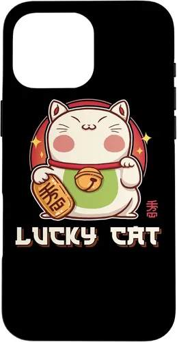 Vista 19 de Funda para iPhone 16 Maneki Neko Waving Cat Lucky Feline Lucky Kawaii Anime