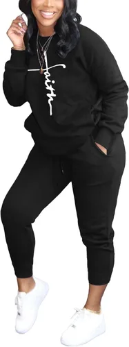 Vista 3 de Conjunto deportivo de dos piezas para mujer, casual, manga larga, con bolsillos