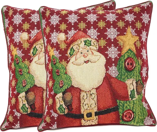 Vista 17 de Tache Home Fashion Funda de almohada 16 x 16 Down The Chimney