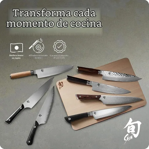 Vista 6 de Shun Classic Cuchillo Nakiri de acero inoxidable de 6 1/2 pulgadas