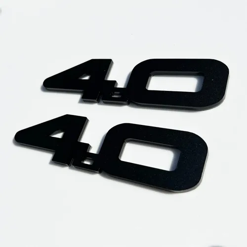 Vista 3 de Emblema personalizado de 4.0L para Jeep Style Cherokee Fender Badge