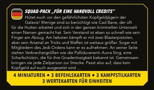 Vista 6 de Star Wars Shatterpoint Fistful of Credits SQUAD PACK – Juego de miniaturas de mesa, juego de estrategia para niños y adultos, a partir de 14 años, 2