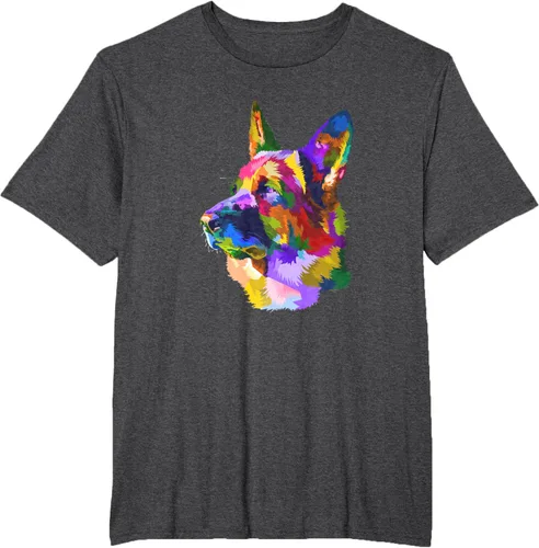 Vista 21 de Camiseta para dueño de perro de pastor alemán, Negro