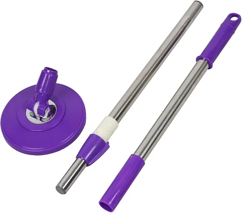Vista 8 de Repuesto de mango de poste de trapeador giratorio, mango telescópico giratorio de 360 grados, accesorios de herramienta de limpieza, versión Azul