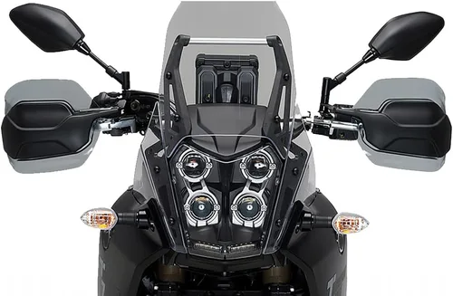 Vista 6 de Extensiones de protector de mano de motocicleta para Tenere 700 Tenere700 XTZ 700 2019-2021 (gris ahumado)