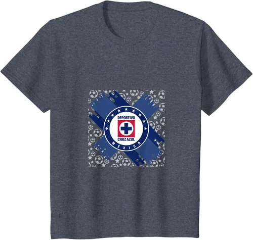 Vista 38 de Camiseta con logotipo de CAZ, Azul / Patchwork, S