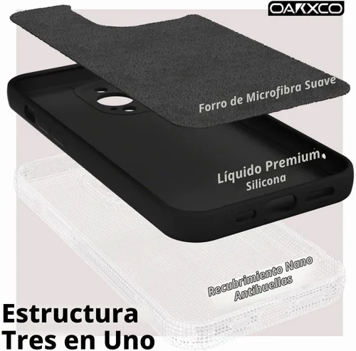 Vista 4 de Oaxkco - Funda de silicona para iPhone 13 Pro Max con protector de pantalla, para mujeres y niñas, bonita funda protectora con funda de cámara Negro