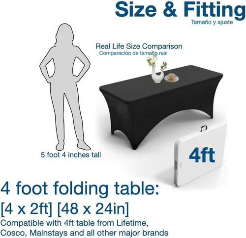 Vista 3 de Funda de mesa rectangular ajustada, de la marca Urby®