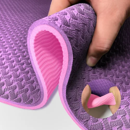 Vista 10 de Yoga Mat 1/3" (8mm) Thick Non-Slip, Women Men Fitness & Exercise Mat, 72"Lx24"W Eco-Friendly TPE Workout Mat with Carrying Strap for Yoga, Pilates