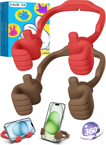 Vista 10 de Rellenos de calcetín para adolescentes, niñas, niños, adultos Soporte para teléfono celular: SOPORTE DE TELEFONO CELULAR PEREZOSO CON PULGAR HACIA