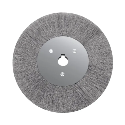 Vista 7 de 5 cepillos de rueda prensados de alambre de acero inoxidable de 3 pulgadas con orificio de 1/4 pulgadas para amoladora angular, limpieza y pulido