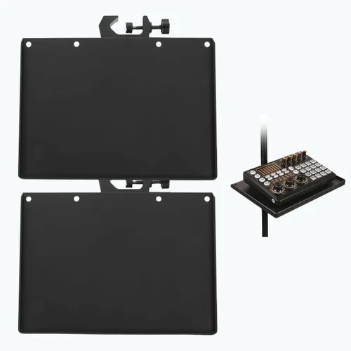 Vista 8 de 2 bandejas universales para micrófono, soporte ajustable para soporte de micrófono, bandeja de soporte para micrófono para hoja de música