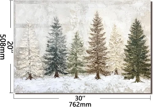 Vista 2 de Protector contra salpicaduras de vidrio templado para cocina, salpicadero de estufa, protector contra salpicaduras de vidrio de escena de nieve