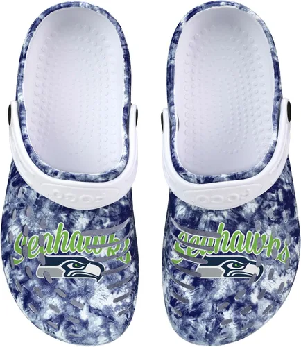 Vista 17 de FOCO NFL Womens NFL Team Logo Cloudie Garden Water Sandals Shoes Slipper Clogs with Strap