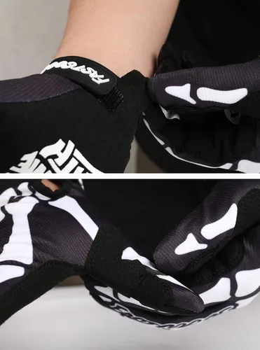 Vista 4 de QUENLOOP Guantes de ciclismo para hombre y mujer, guantes de motocicleta con pantalla táctil, guantes de motocicleta para carretera y motocross