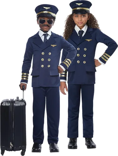 Vista 3 de Disfraz de piloto de aerolínea para niños