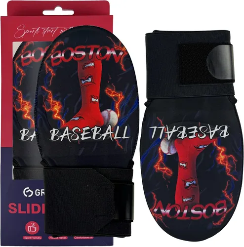 Vista 24 de Gracfulcub Guante deslizante de béisbol, guante deslizante de béisbol y softbol, diseño ergonómico que protege los dedos (gesto de bandera)