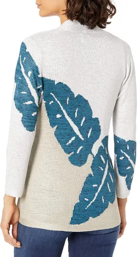 Vista 3 de NIC+ZOE Cárdigan Petite Falling Fronds para mujer