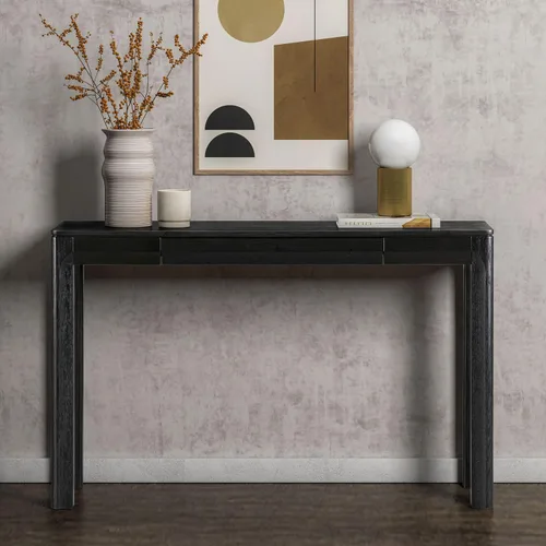 Vista 14 de NTC Flow Mesa de Café Moderna de Madera Rectangular con Cajón Oculto – Resistente al Agua y al Calor, Negro Quemado