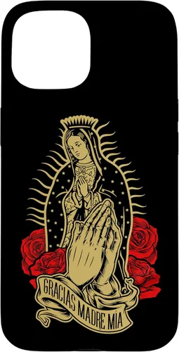Vista 6 de Our Lady Virgen De Guadalupe Virgen Mary Gracias Madre Mía - Carcasa para iPhone 17