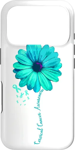 Vista 30 de Cervical Cancer Awareness Family Case Survivor Pretty Gift Case for iPhone 17
