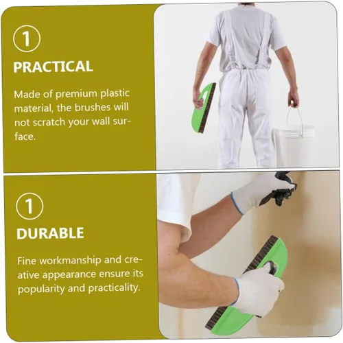 Vista 2 de Angoily Cepillo de papel tapiz de mano para papel tapiz para papel tapiz para el hogar, agarre cómodo para una fácil aplicación, construcción