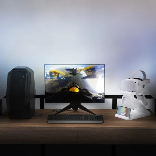 Vista 9 de Soporte de mango largo y base de carga mejorada compatible con Quest 12