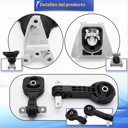 Vista 5 de Juego de 4 soportes de motor y transmisión para Honda Civic 1.8L A4530 A4534 A4543 A4546 de 2006, 2007, 2008, 2009, 2010, 2011