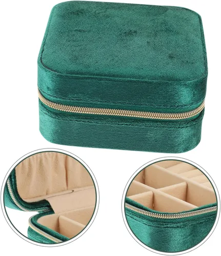 Vista 6 de CHILDWEET Box travel jewelry case leather jewelry organizer joyeros organizador de mujer jewelry organizer travel small makeup travel containers