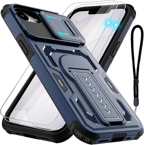 Vista 10 de for iPhone 17e Case/iPhone 16e Case with 2*Screen Protector, Black