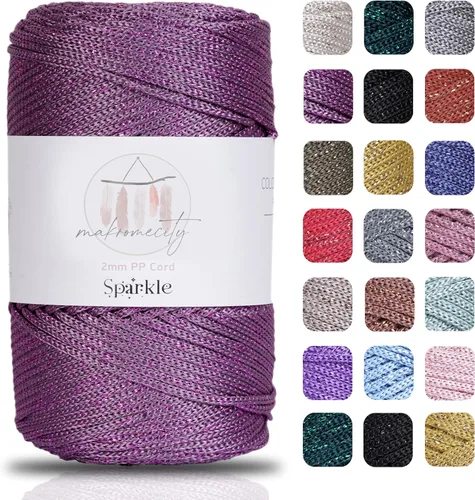 Vista 23 de Makromecity, Cordón de macramé de poliéster de 2 mm x 250 yardas (750 pies) Cordón de macramé de 2 mm de polipropileno para arte y manualidades