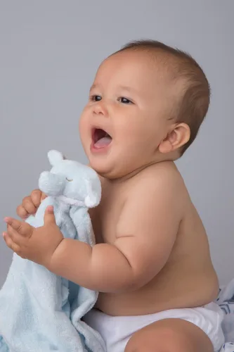 Vista 3 de Set de muñecos para abrazar Angel Dear, Cuddle Twins., Azul Elephant