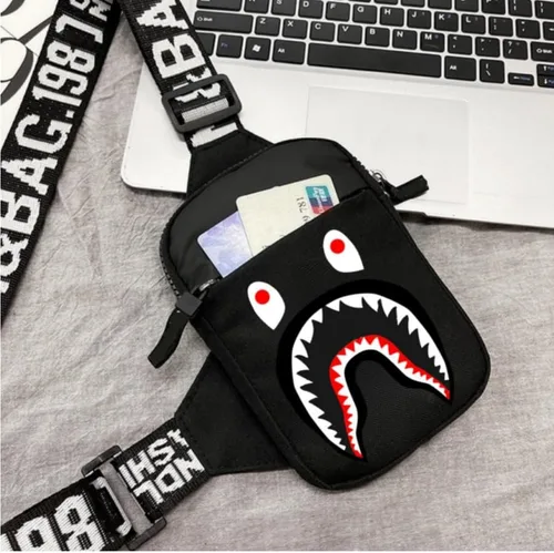 Vista 3 de WRLDMCWLQ Bolso bandolera para hombre, bolso pequeño, bolso casual, mochila para el pecho, mochilas casuales para viajes, deportes, correr