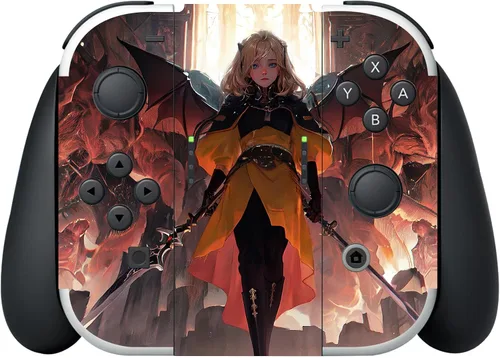 Vista 7 de PlayVital Juego completo de calcomanías protectoras para el modelo OLED de Nintendo Switch, calcomanías de vinilo personalizadas para consola Switch