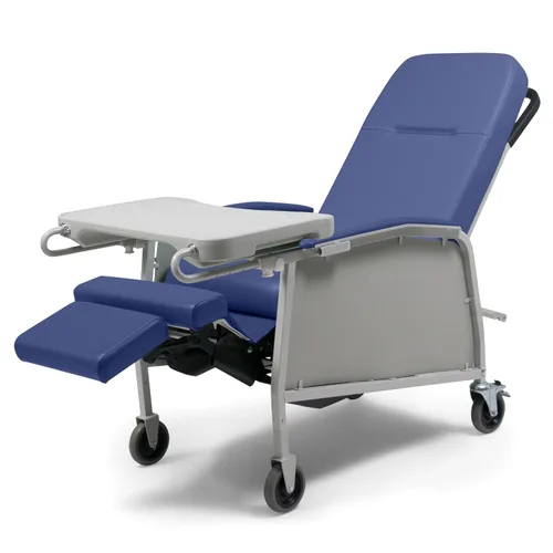 Vista 13 de Lumex Silla reclinable médica de 3 posiciones, Silla Geri reclinable con ruedas, Blue Ridge