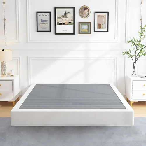Vista 13 de ALDRICH Somier de Perfil Bajo Tamaño Twin, Somier de Metal Resistente de 3 Pulgadas para Cama Twin, Base de Colchón Antideslizante/Sin Ruido/Fácil