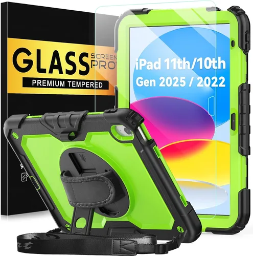Vista 24 de BLOSOMEET Bonita funda para iPad de 9ª generación 2021 de 10.2 pulgadas con protector de pantalla de vidrio templado y soporte para bolígrafo, funda
