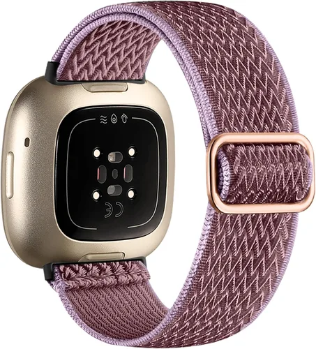Vista 13 de Maledan Banda de Repuesto para Correas Fitbit Sense Hombres Mujeres, Correa de Reloj Elástica de Nylon Transpirable Suave para Versa 3/Versa 4
