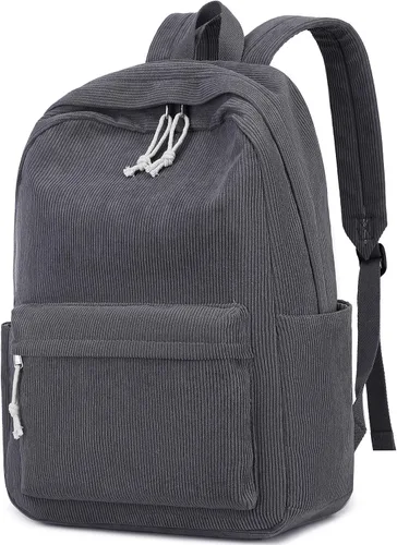 Vista 32 de BTOOP Mochila escolar para adolescentes, mochila grande de pana ligera, para niñas, niños, casual, escuela secundaria, universidad, Mochilas Daypack
