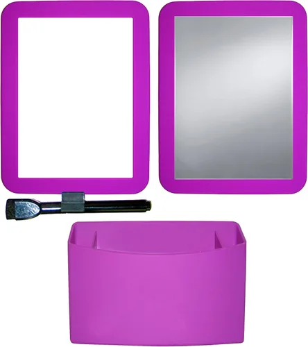 Vista 4 de Color Rush - Juego de accesorios magnéticos de silicona de 3 piezas, color rosa intenso (569-8)