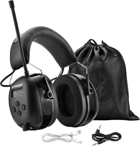 Vista 9 de ZOHAN AM/FM Radio Headphone with Digital Display,Ear Protection Noise Reduction Earmuffs,Comfortable Hearing Protector