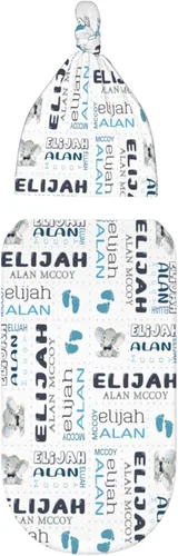 Vista 2 de Manta personalizada para bebé y niño con nombre, mantas de bebé personalizadas para niñas y niños con nombre, artículos personalizados para bebés