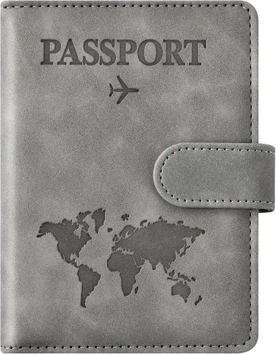Vista 8 de Combo de tarjetero para pasaporte y vacuna, soporte para pasaporte con ranura para tarjeta de vacuna, cartera para pasaporte, funda para pasaporte