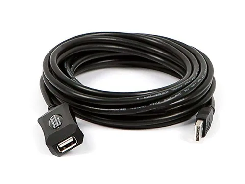 Vista 9 de Monoprice Cable de extensión/repetidor activo USB 2.0 A macho a hembra de 49 pies (extensión compatible con Kinect y PS3 Move)
